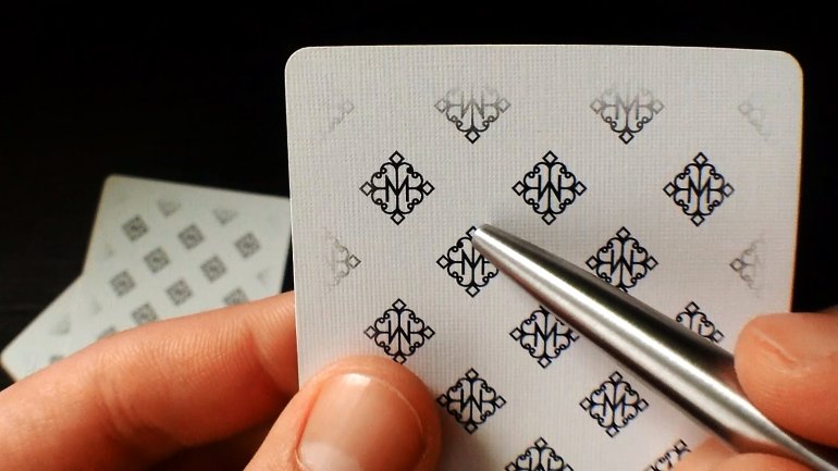 A deck of marked cards