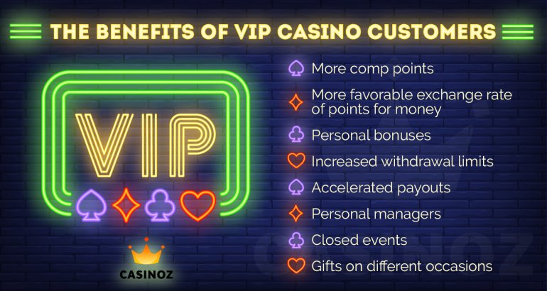vip customer rewards at the casino