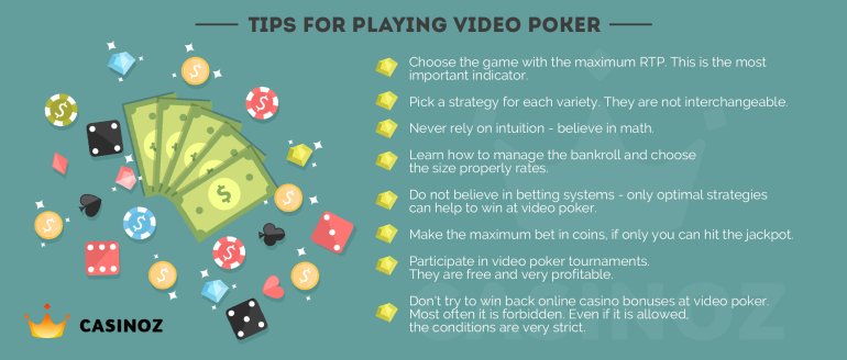 Tips for video poker players
