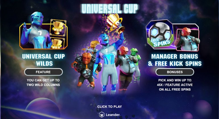 Universal Cup football slot machine