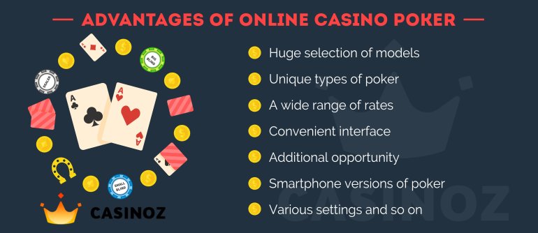 Poker benefits Features of casino poker