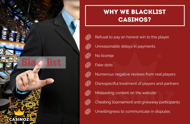 black list casino