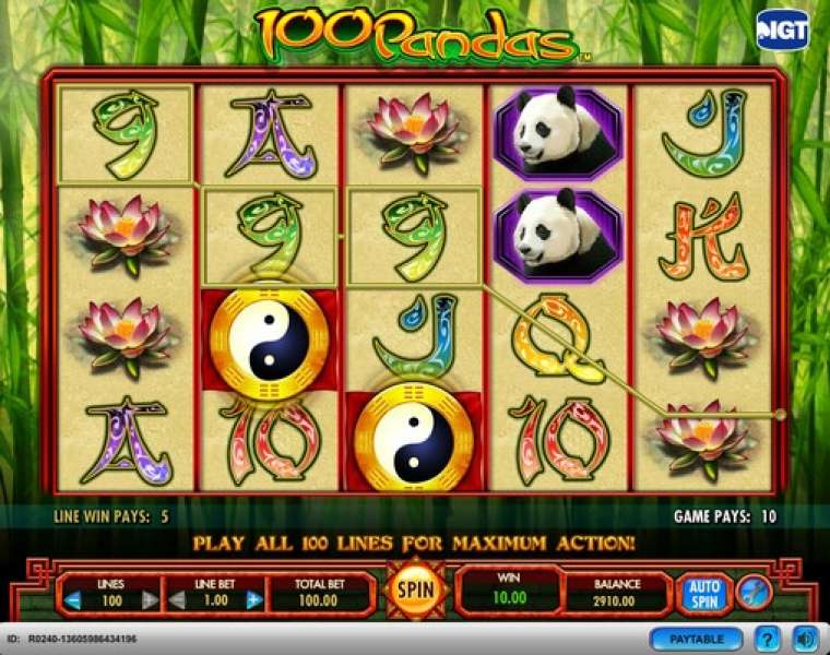 Play 100 Pandas slot