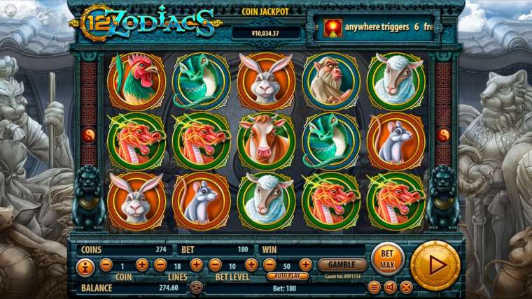 Play 12 Zodiacs slot