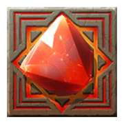 Gemstone (red). symbol in Lucy Luck and the Temple of Mysteries slot