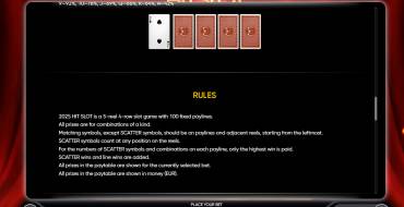 2025 Hit Slot: Rules