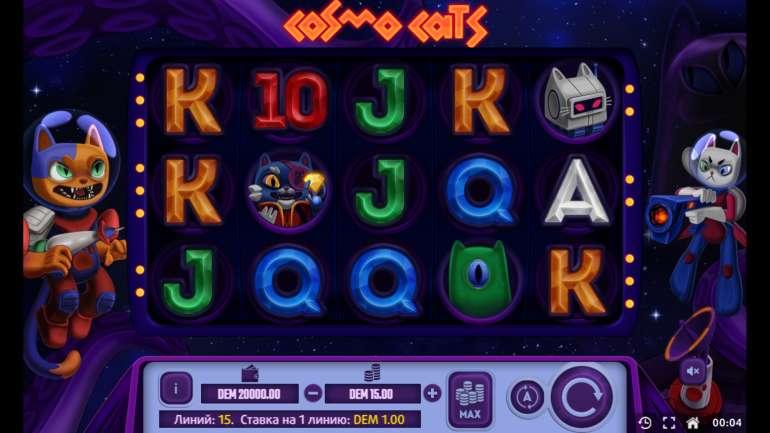 Slot's design in Cosmo Cats Cosmo Cats
