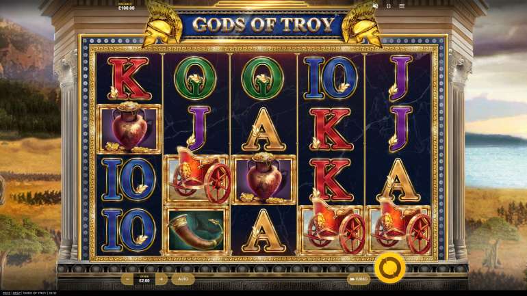 Slots description in Gods of Troy Gods of Troy