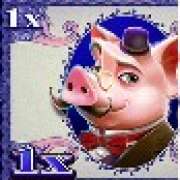 1x symbol in Piggy Bank Bills slot