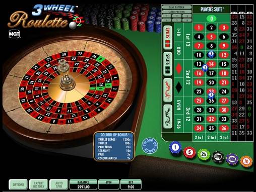 3 Wheel Roulette online
