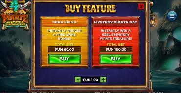 4 Pirate Chests: Unique features