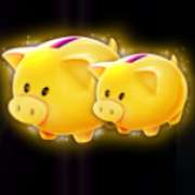 Golden pigs symbol in Piggy Bank Twins slot
