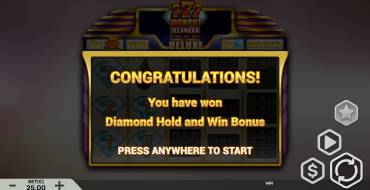 777 Jackpot Diamond Hold and Win Deluxe: Bonus games
