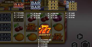 777 Jackpot Diamond Hold and Win: Payout table