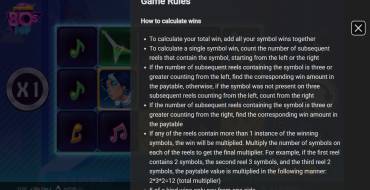 80sPop: Rules