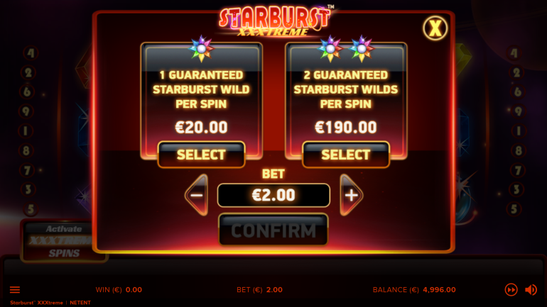 in Starburst XXXtreme Starburst XXXtreme