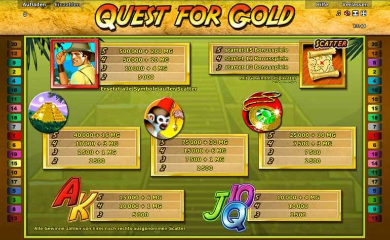 in Quest for Gold Quest for Gold
