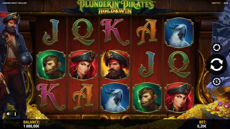 Plunderin Pirates Hold and Win