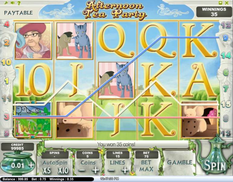 Afternoon Tea Party slot