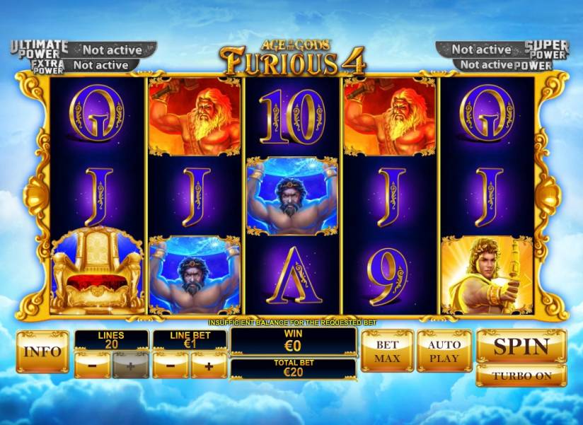 Age of the Gods: Furious 4 slot
