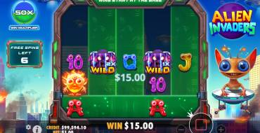 Alien Invaders: Free spins