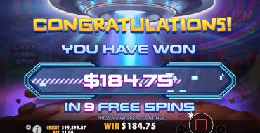 Alien Invaders: Winnings