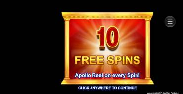 Amazing Link Apollo's Fortune: Free spins