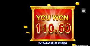 Amazing Link Apollo's Fortune: Winnings