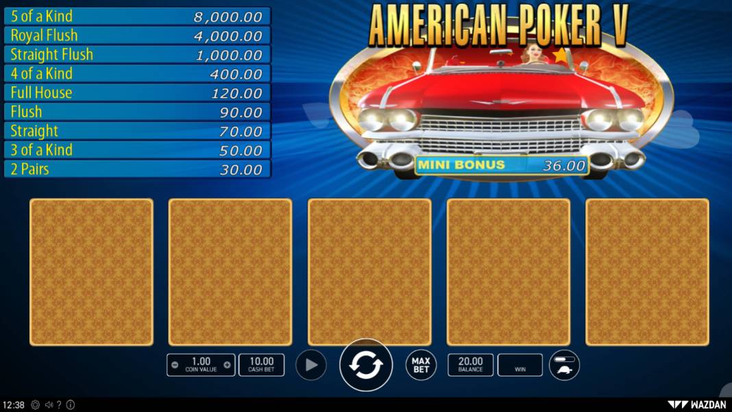American Poker V online