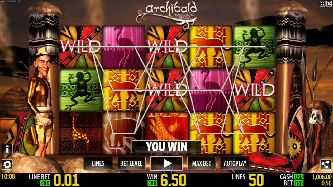 Archibald: Discovering Africa slot