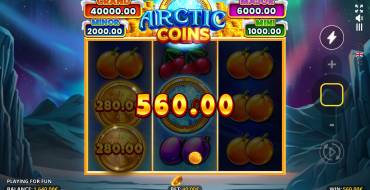 Arctic Coins: Running Wins: Winnings