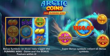 Arctic Coins: Running Wins: Bonus games