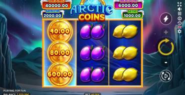 Arctic Coins: Running Wins: Interface