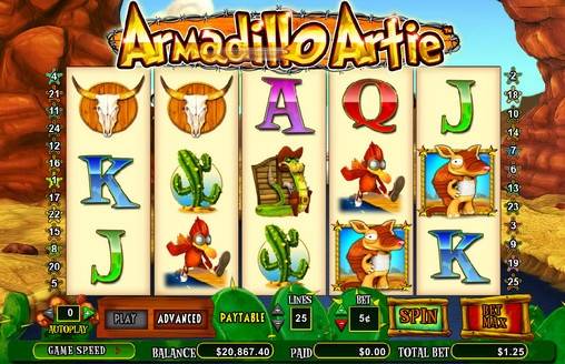 Armadillo Artie slot