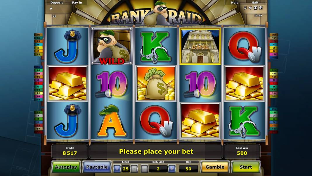 Bank Raid slot