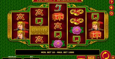 Beauty Warrior: Slot machine