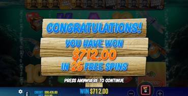 Big Bass Bonanza 1000: Winnings
