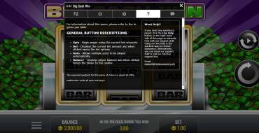 Big Cash Win: Rules