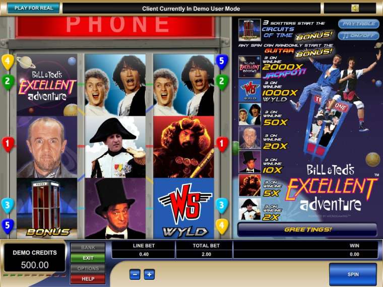 Play Bill & Ted’s Excellent Adventure slot