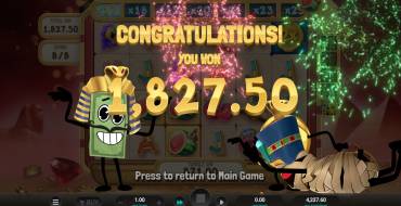 Bill & Coin 2 Mummy Mischief: Winnings