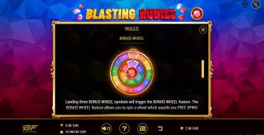 Blasting Rubies: Bonus games
