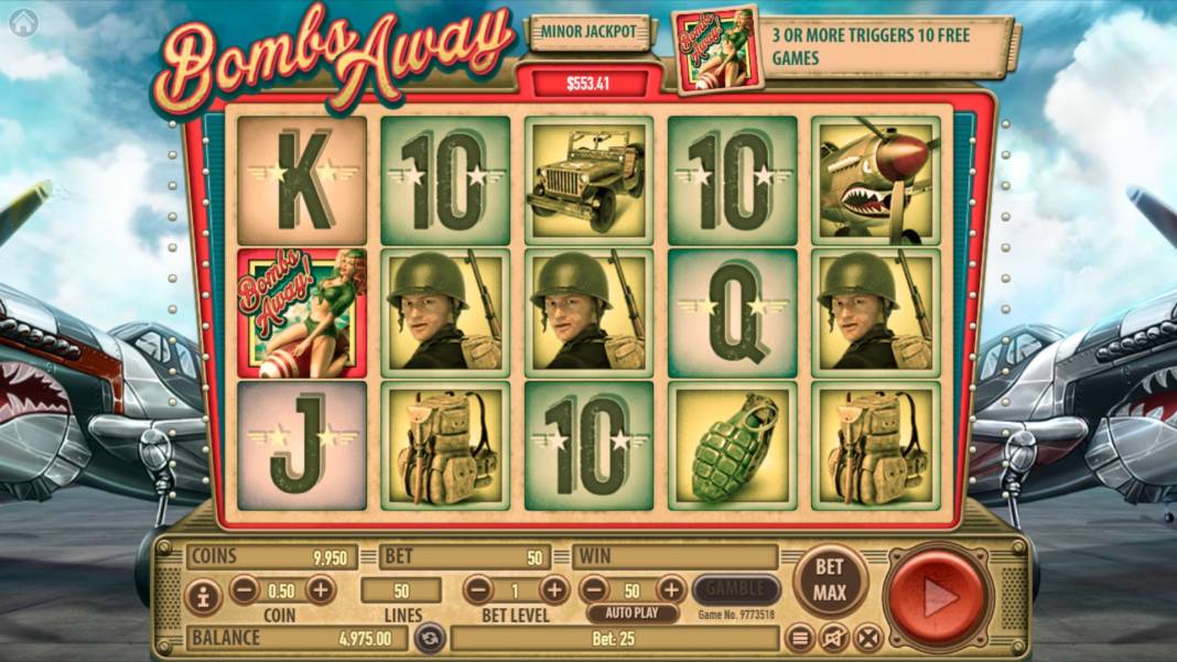 Bombs Away slot