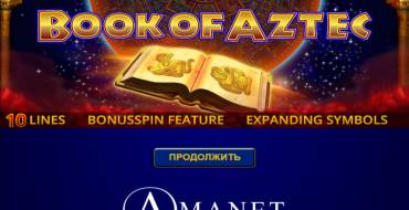 Book of Aztec: Slot machine