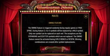 Burlesque Show: Unique features