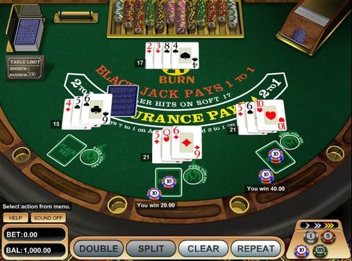 Burn 21 Blackjack online