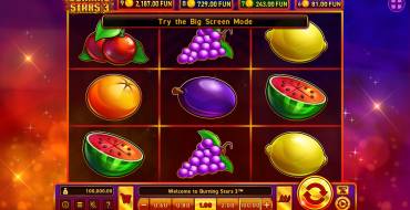 Burning Stars 3: Slot machine