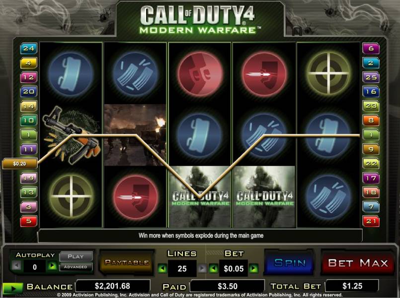 Call of Duty 4: Modern Warfare slot