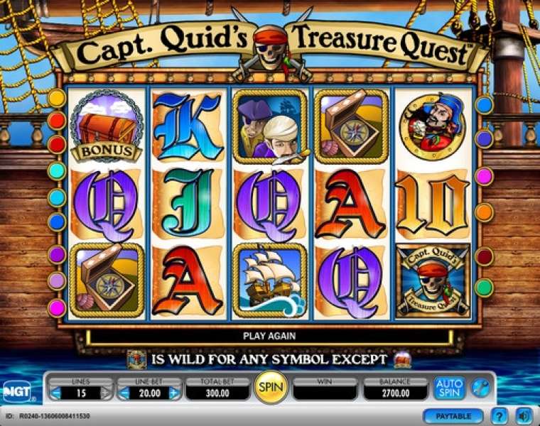 Play Captain Quid’s Treasure Quest slot