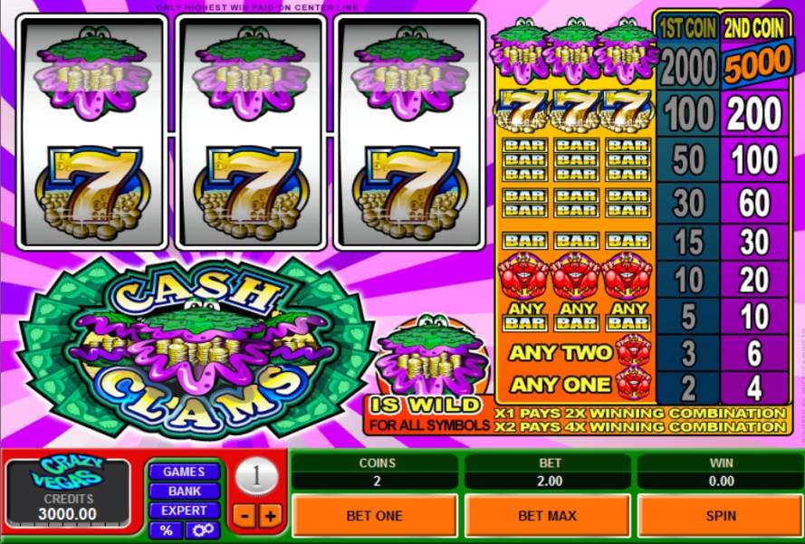Cash Clams slot