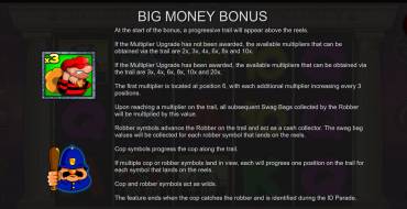 Cops`n`Robbers Bigger Big Money: Bonus games
